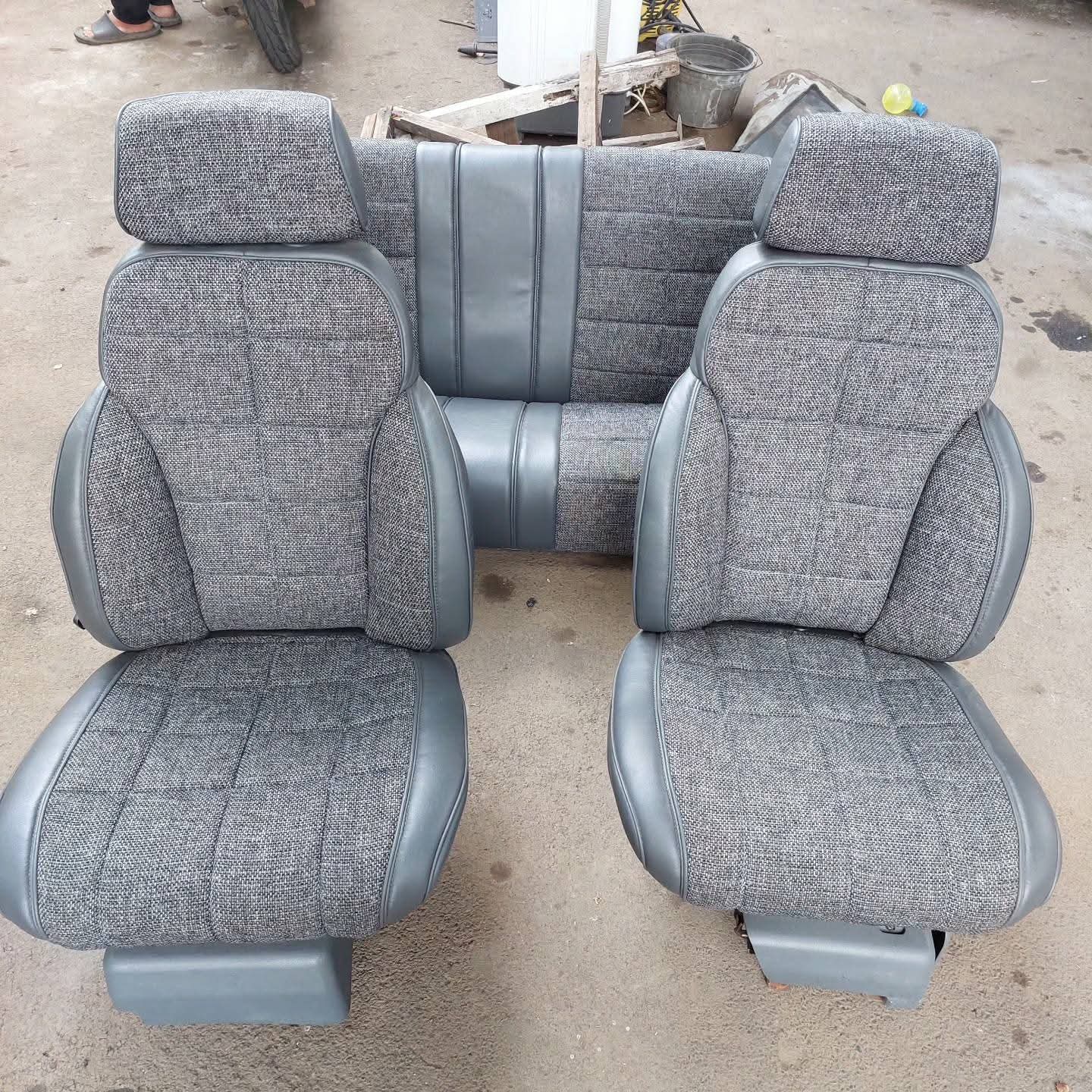 Gray Cloth/Vinyl Seats - Fits Jeep Cherokee XJ 1991-1996 - Full Set