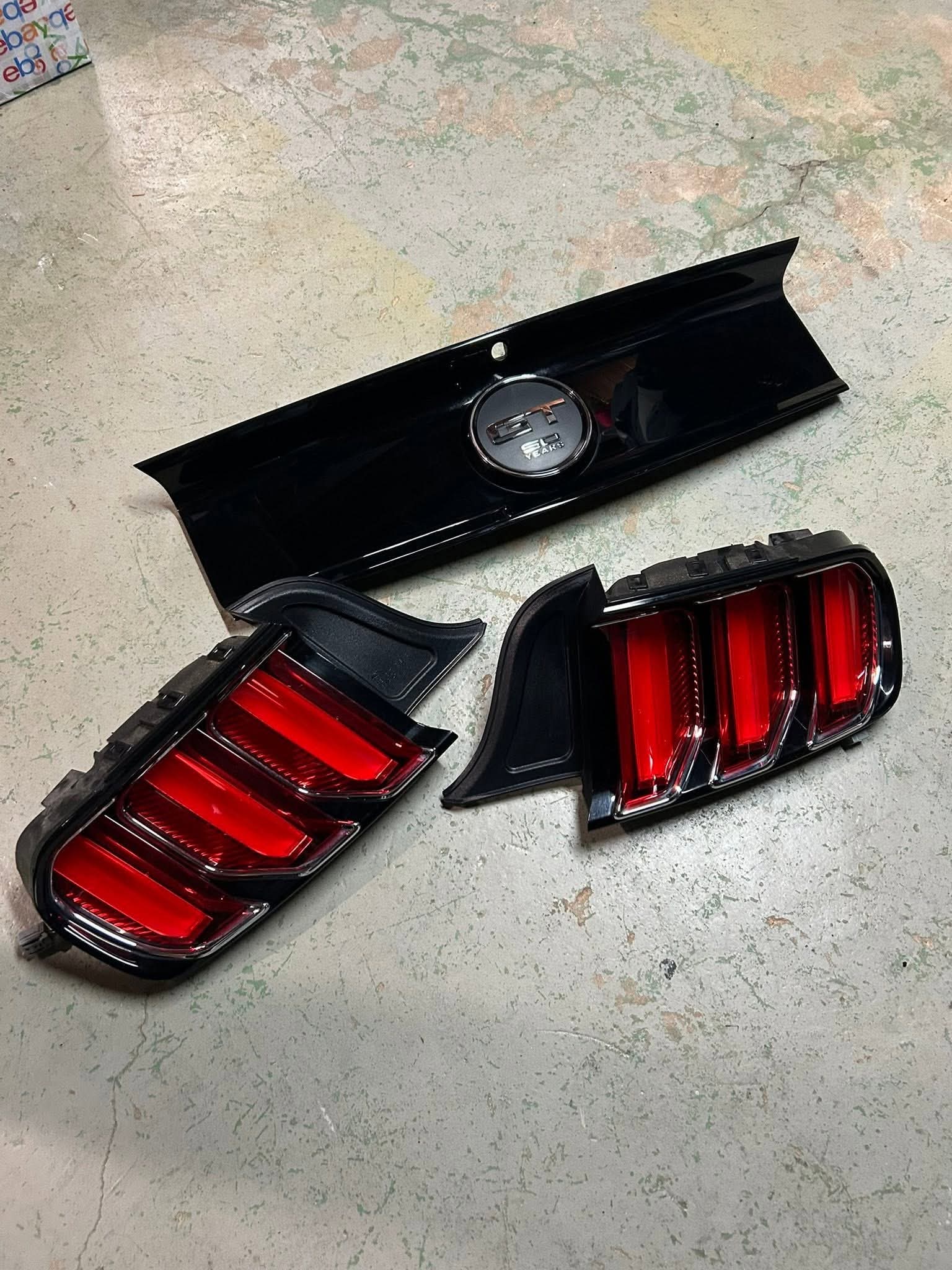 S550 15-23 mustang 50th anniversary taillights & rear decklid