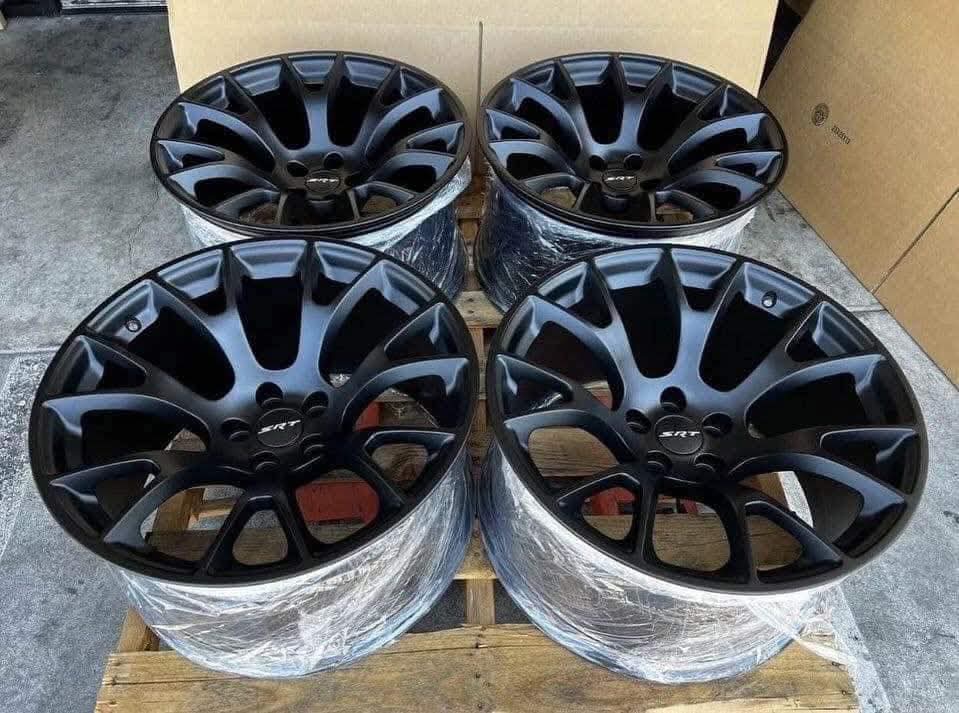 Set of Dodge Hellcat 20" Satin Black Wheels - 5x115 - Charger Challenger 300