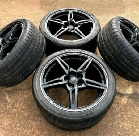 Set of 2023 Chevy Corvette C8 Wheels and tires