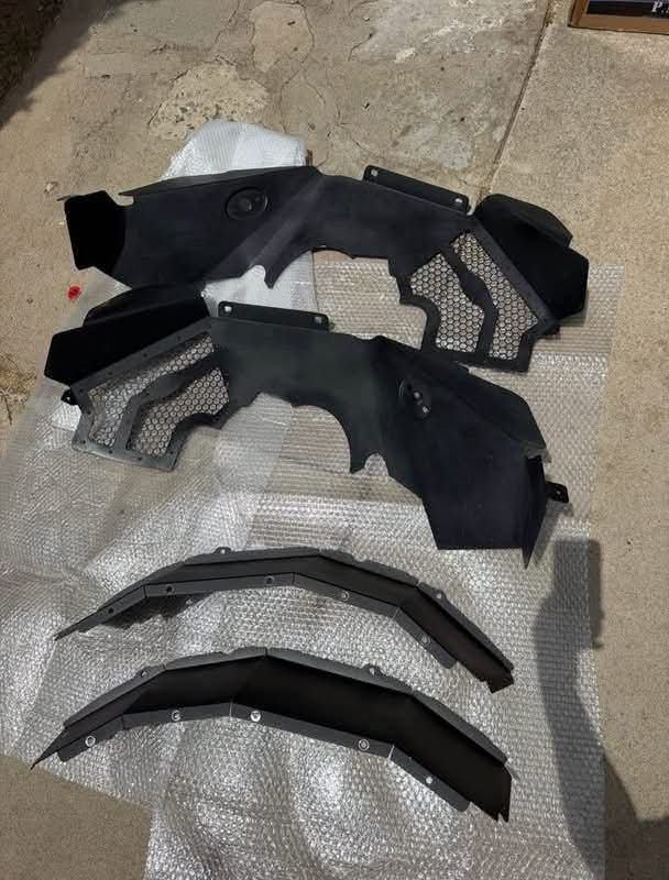 2007-2017 Jeep Wrangler JK/JKU 4-piece set of Smittybilt XRC Aluminum Inner Fender Liners. 